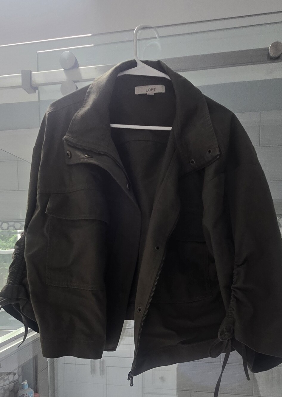 LOFT Olive Utility Jacket